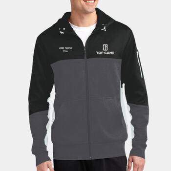 Top Game Fleece Colorblock Full-Zip Hooded Jacket Thumbnail